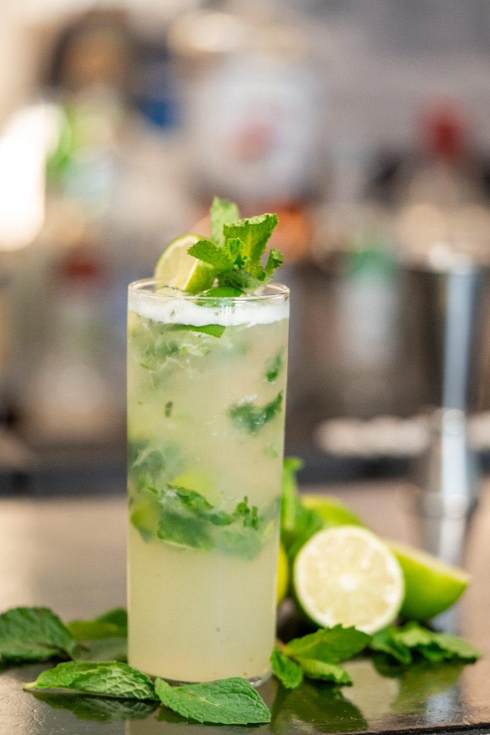 Fresh limonada with mint