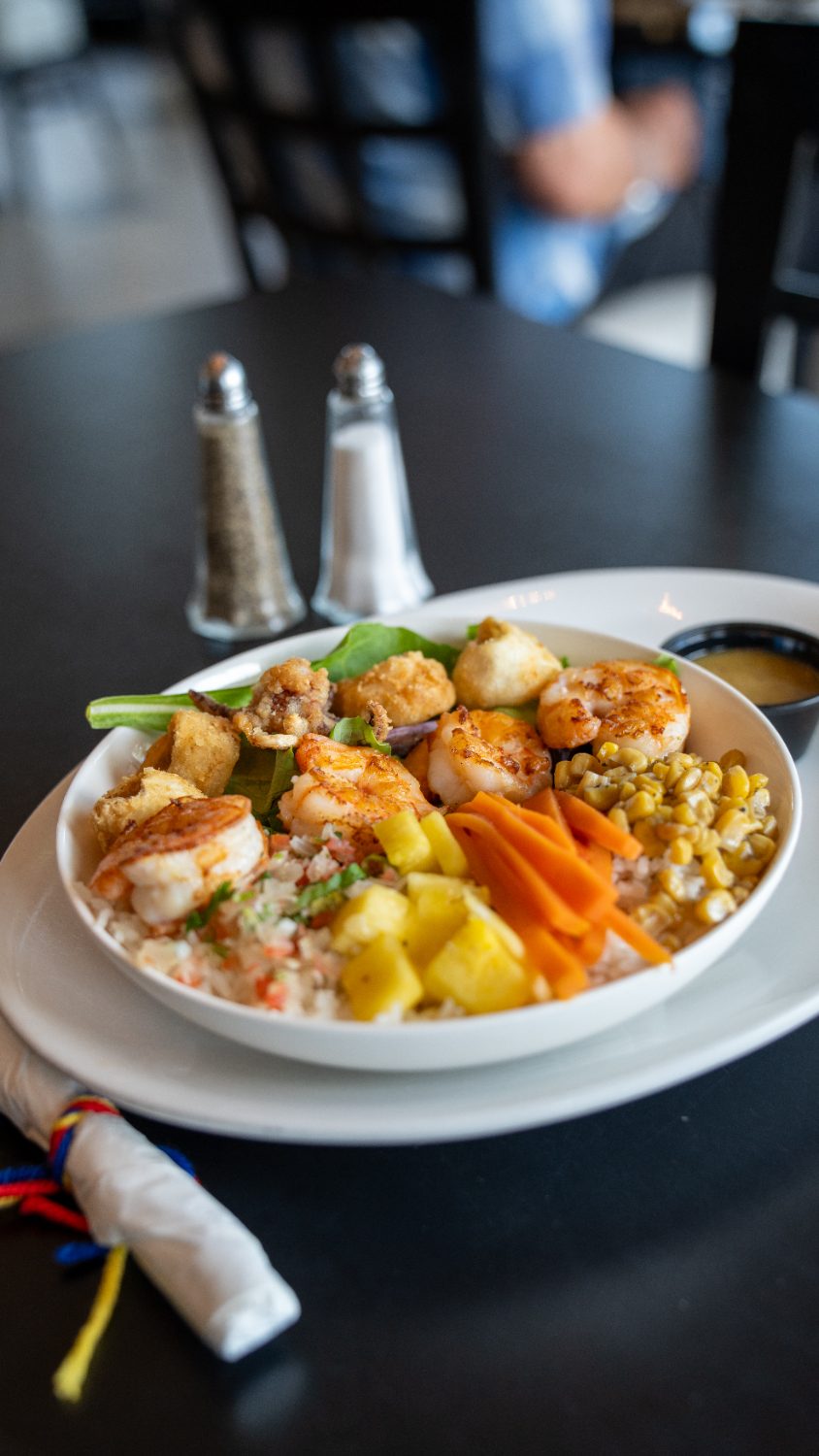 Caribe shrimp bowl